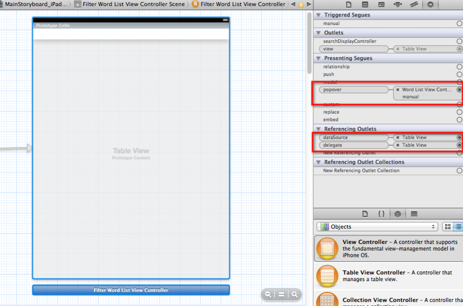 UITableView as a popover or modal view