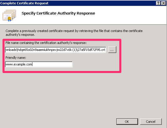 Install SSL Certificate
