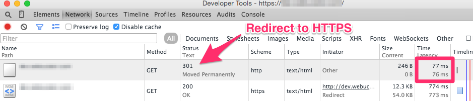301 Redirect to HTTPS
