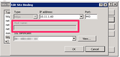 The default behavior for binding an SSL certificate is to only allow the certificate to be bound to a single site, without a host name specified.