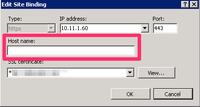 Set host name value.